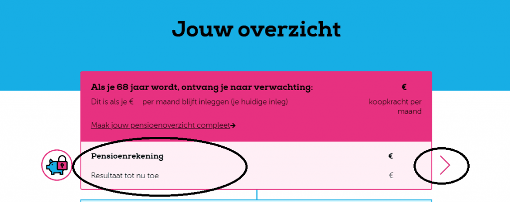 Zo kom je bij je pensioenrekening en inleg aanpassen pensioenrekening - BrightPensioen online portal 2022