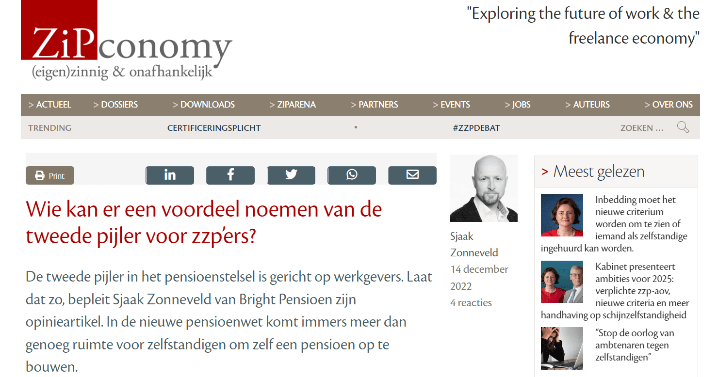 Zipconomy derde pijler