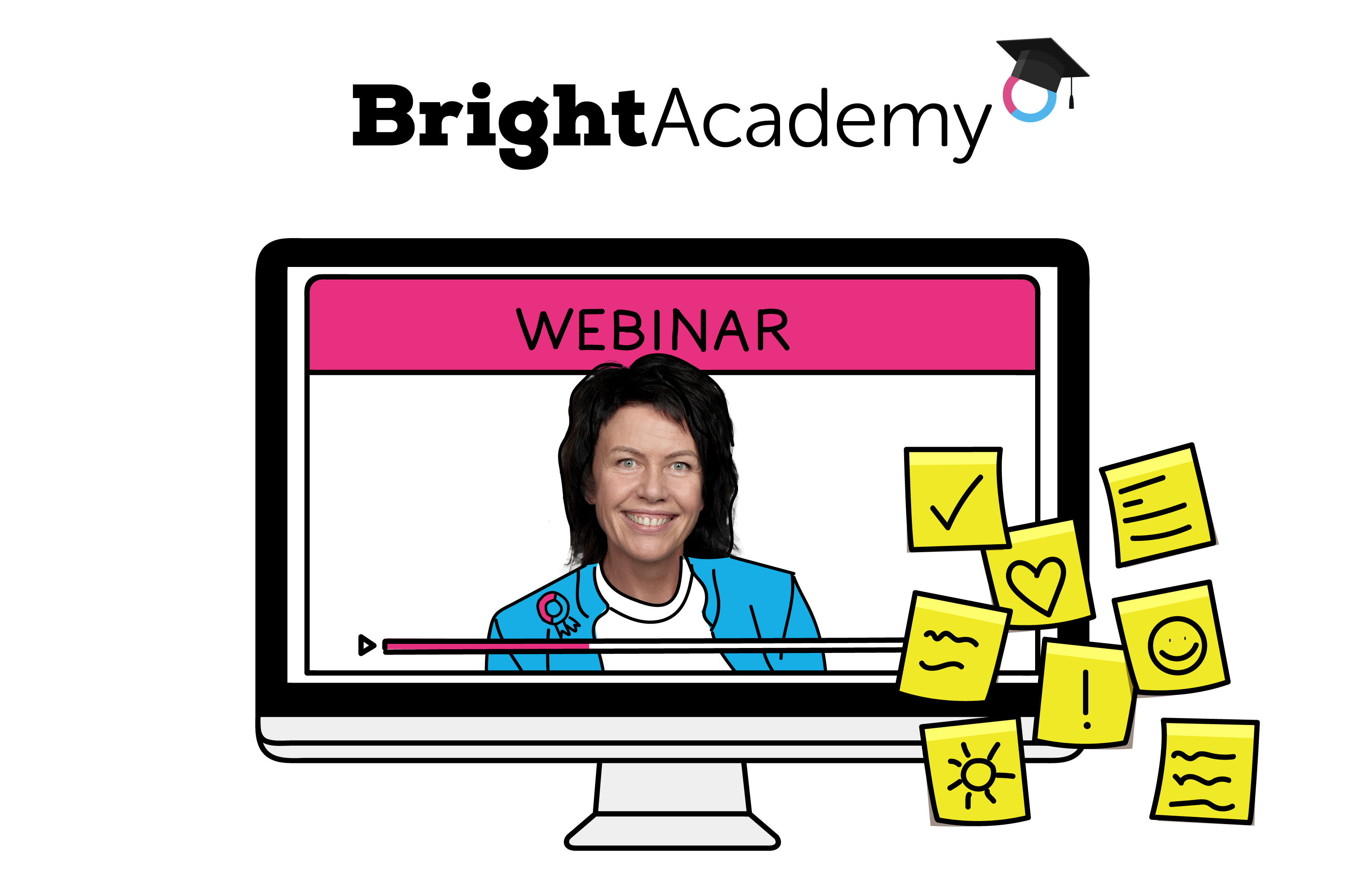 Bright Academy webinar maak van stress je vriend, door Bright-lid Rozell Pouw, februari 2023, BrightPensioen (header)